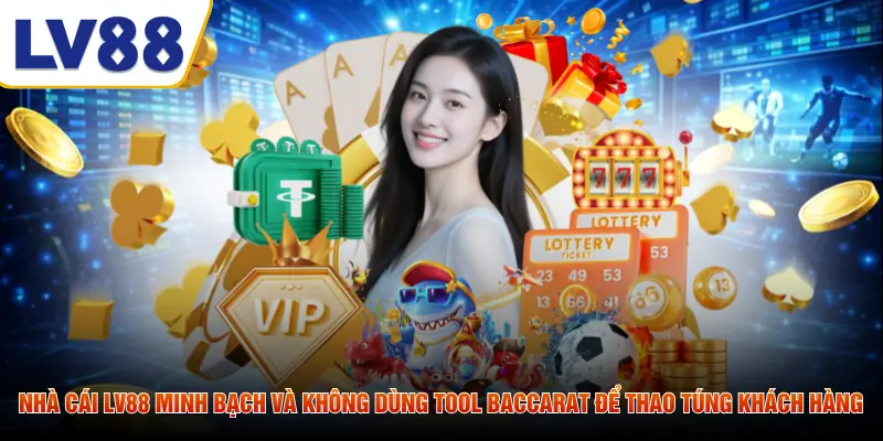 Nhà cái LV88 minh bạch và không dùng tool baccarat để thao túng khách hàng